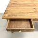 Table de Ferme "Meuble de Métier" en Pin – 8 Tiroirs (L221 cm)