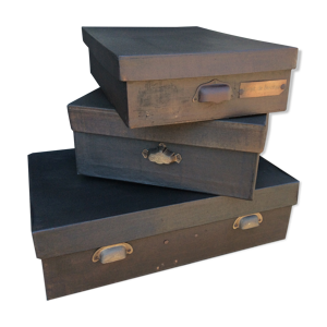 set de 3 Boîtes de mercerie, commerce