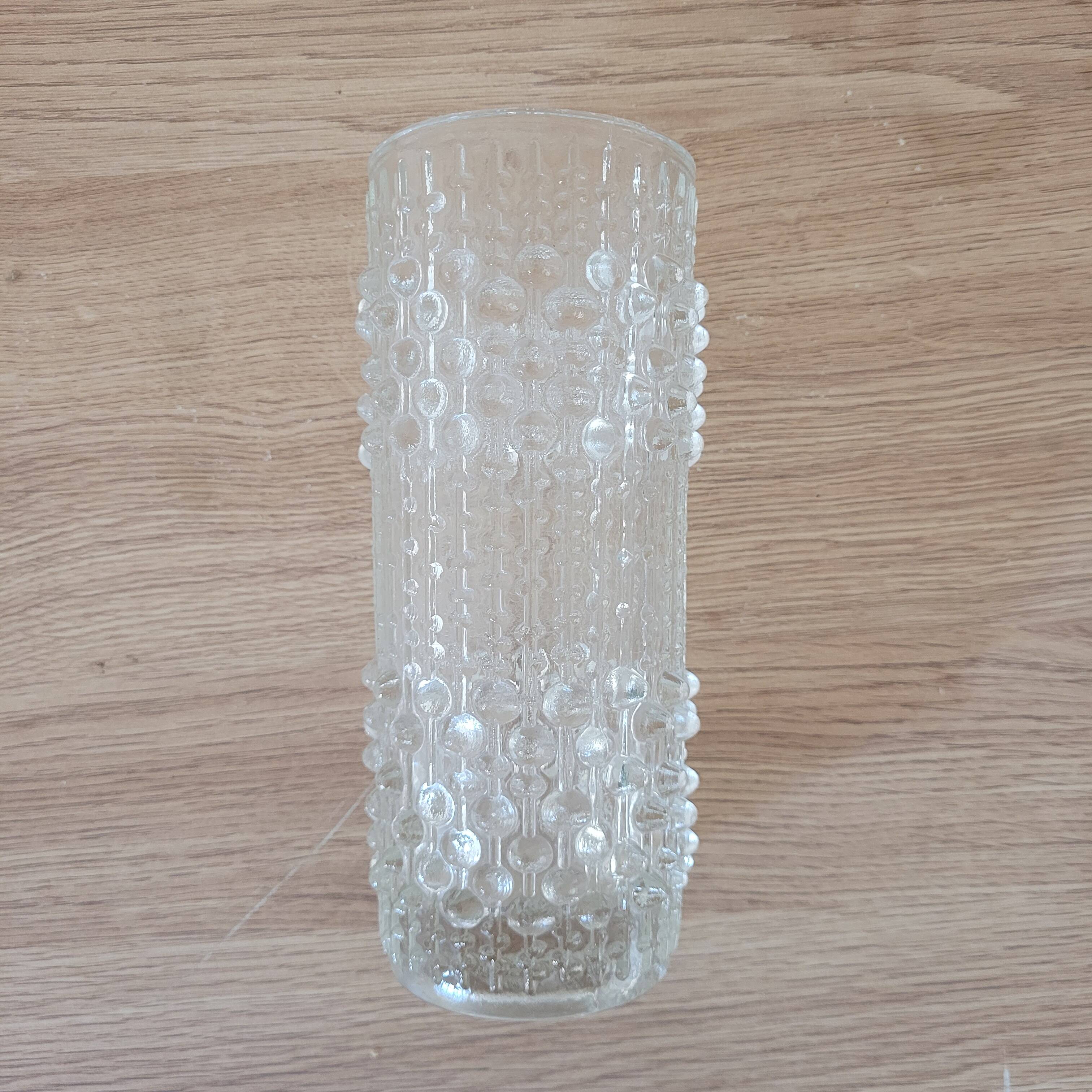 Czech Glass Art Deco Vase Heřmanova Hut "Sklo union", 70's