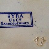 Dish Sarreguemines circa 1900