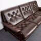 Rosewood and calf leather canapé from the 1960s, Rodeio by Jean Gillon, 1968.
