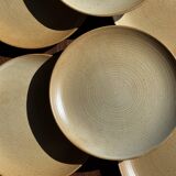 Set of 6 stoneware dessert plates
