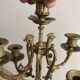 Paire de grands candélabres 7 feux - 69 cm - Bronze - Putti