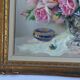 Huile sur toile par paul seston nature morte aux roses cadre dore xx eme