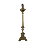 Lamp pique candle gilded bronze 60 cm, nineteenth century.