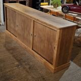 Low sideboard with sliding doors