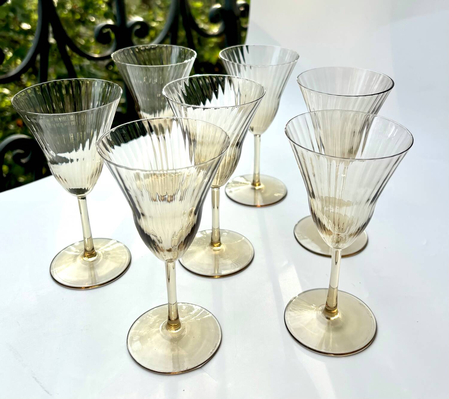Verres style Gallée
