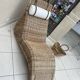 Karlskrona Karl Malwall chaise longue en rotin