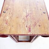 Vintage "Gateleg" Folding and Extendable Dining Table