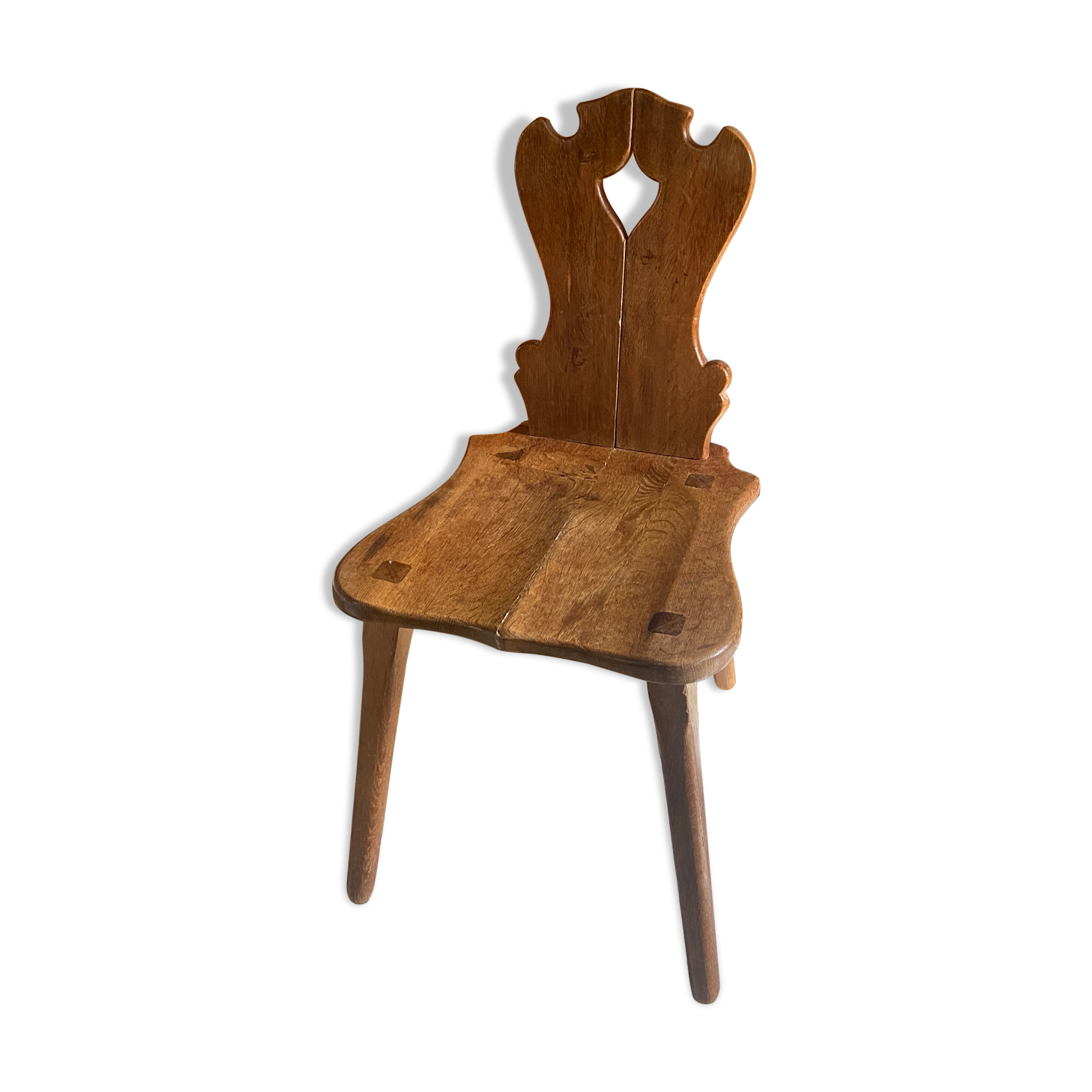 Alpine chair in vintage solid oak
