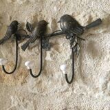 Metal coat rack with 3 hooks