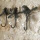 Metal coat rack with 3 hooks