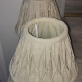Pair of linen lampshades