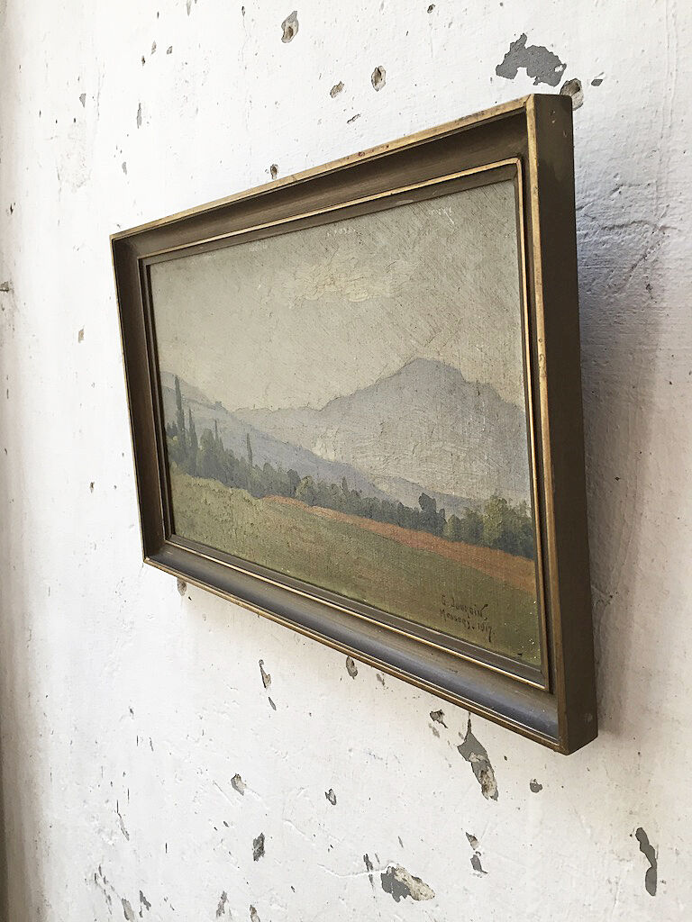 Old oil painting 1917