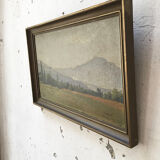 Old oil painting 1917