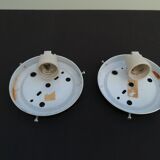 TWO PLAFONNIERS IN VERRE OF ANNEES 60