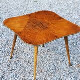 Vintage coffee table from the 50s with compass feet