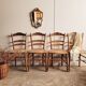 Lot de 4 chaises volantes Louis XVI