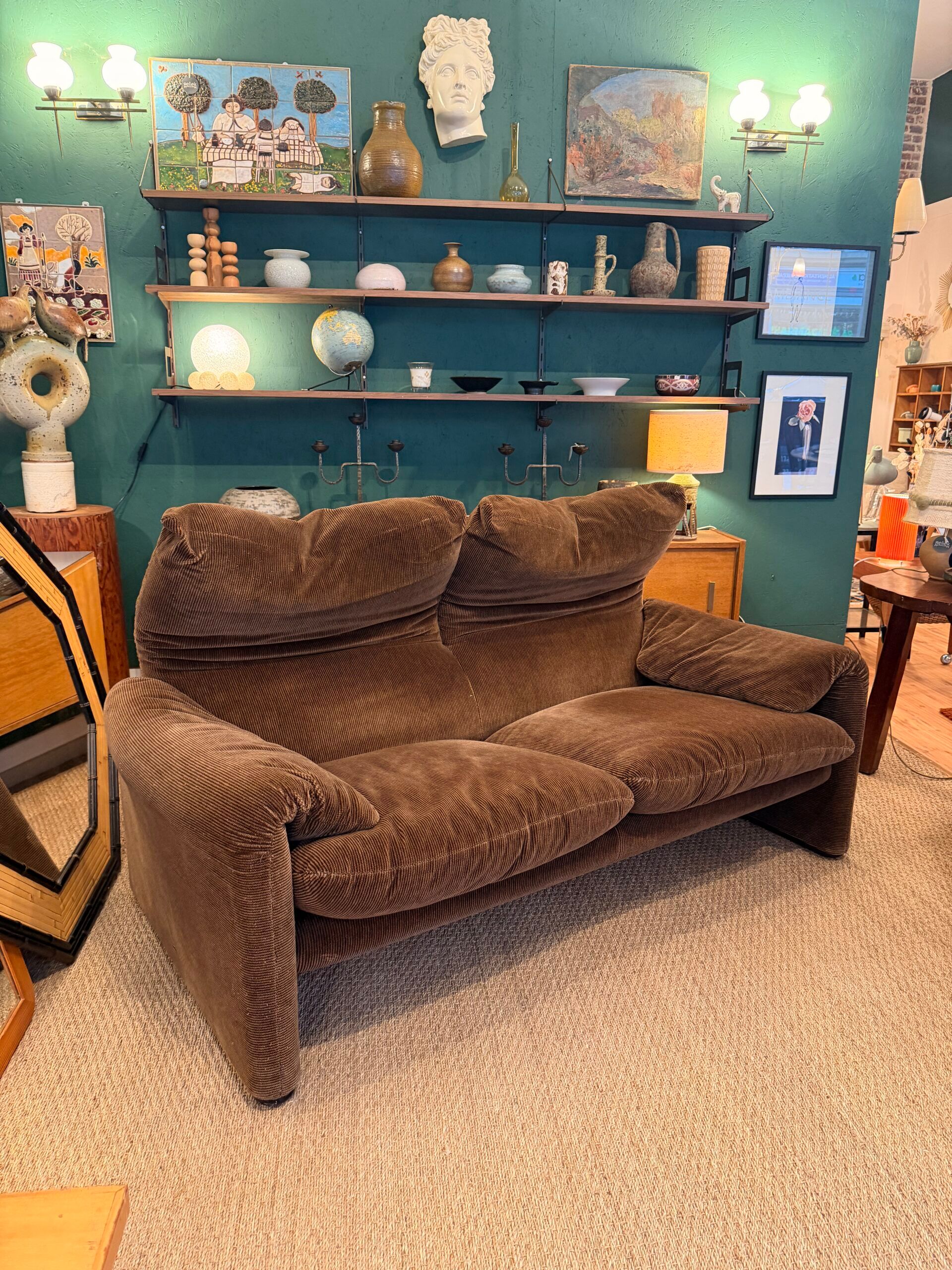 "Maralunga" sofa, Vico Magistretti for Cassina, 1973