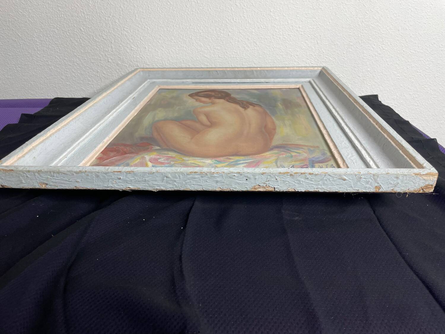 Tableau Albert Genta, femme nue de dos, XXème siècle