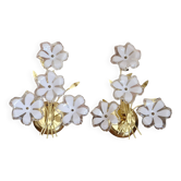 Duo d’appliques fleurs années 80/90
