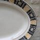 Plat de service Saint Amand modèle Trianon Terre de Fer contour géométrique