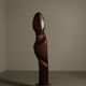 Monumental Afzelia wood sculpture by Begga d’Haese, Belgium, c. 1985
