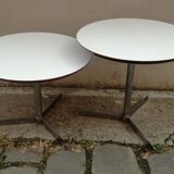 Round 1960 pull-out coffee tables