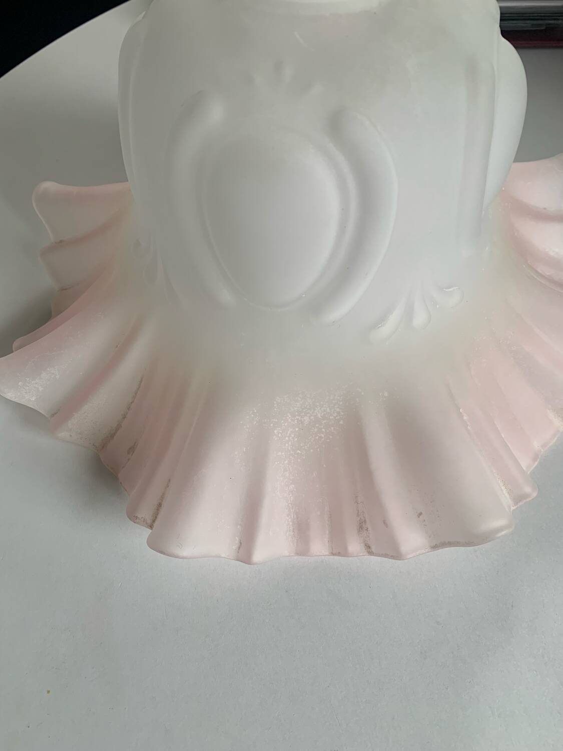 Large glass pendant light