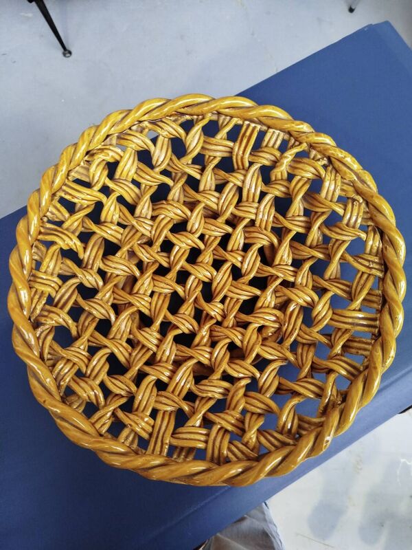 Corbeille a fruits céramique vintage