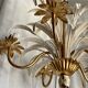 Lustre Leaves and Flowers lacquered and gilded Vintage 1960