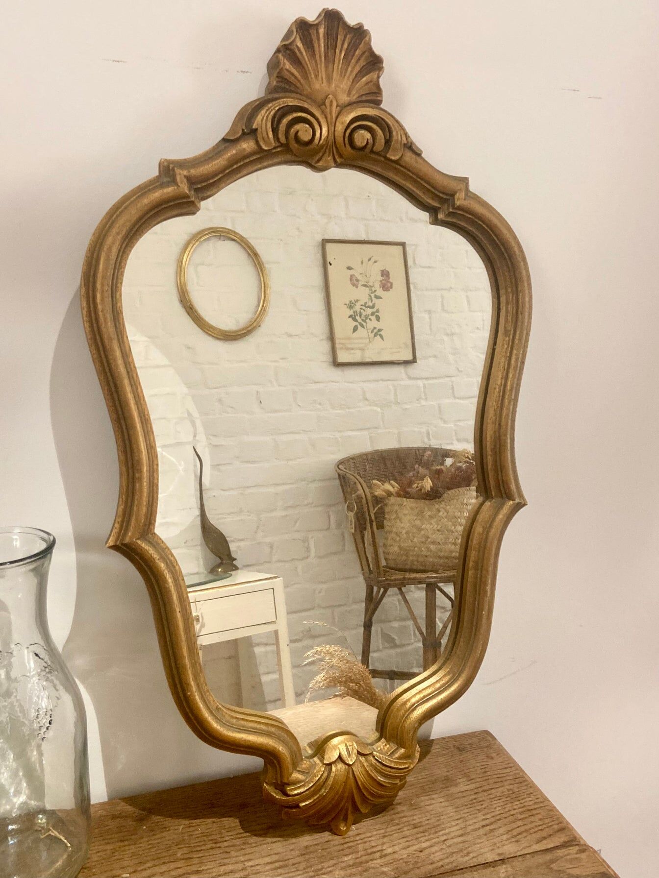 Baroque mirror, 34X59 cm