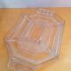 Art Deco glass appetizer tray