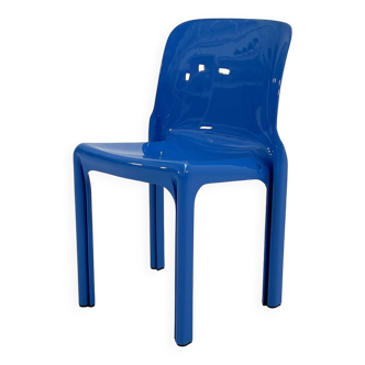 Blue Selene Chair by Vico Magistretti for Artemide, 1970
