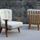 Paire de fauteuils en chêne par Guillerme et Chambron pour Votre Maison, 1960