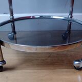 Art deco rolling drink/side table