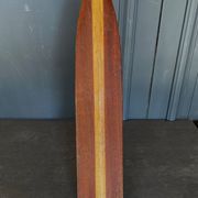 Pair of oars canoe boat XXe two species of wood