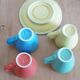 Ensemble de 4 tasses à espresso et soucoupes Cafés Richard