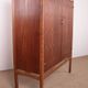Swedish High Cabinet, Teak, Beech, Brass model Napoli, David Rosen 1960.