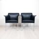 Quatre fauteuils de Matteo Grassi cuir années 1990/2000