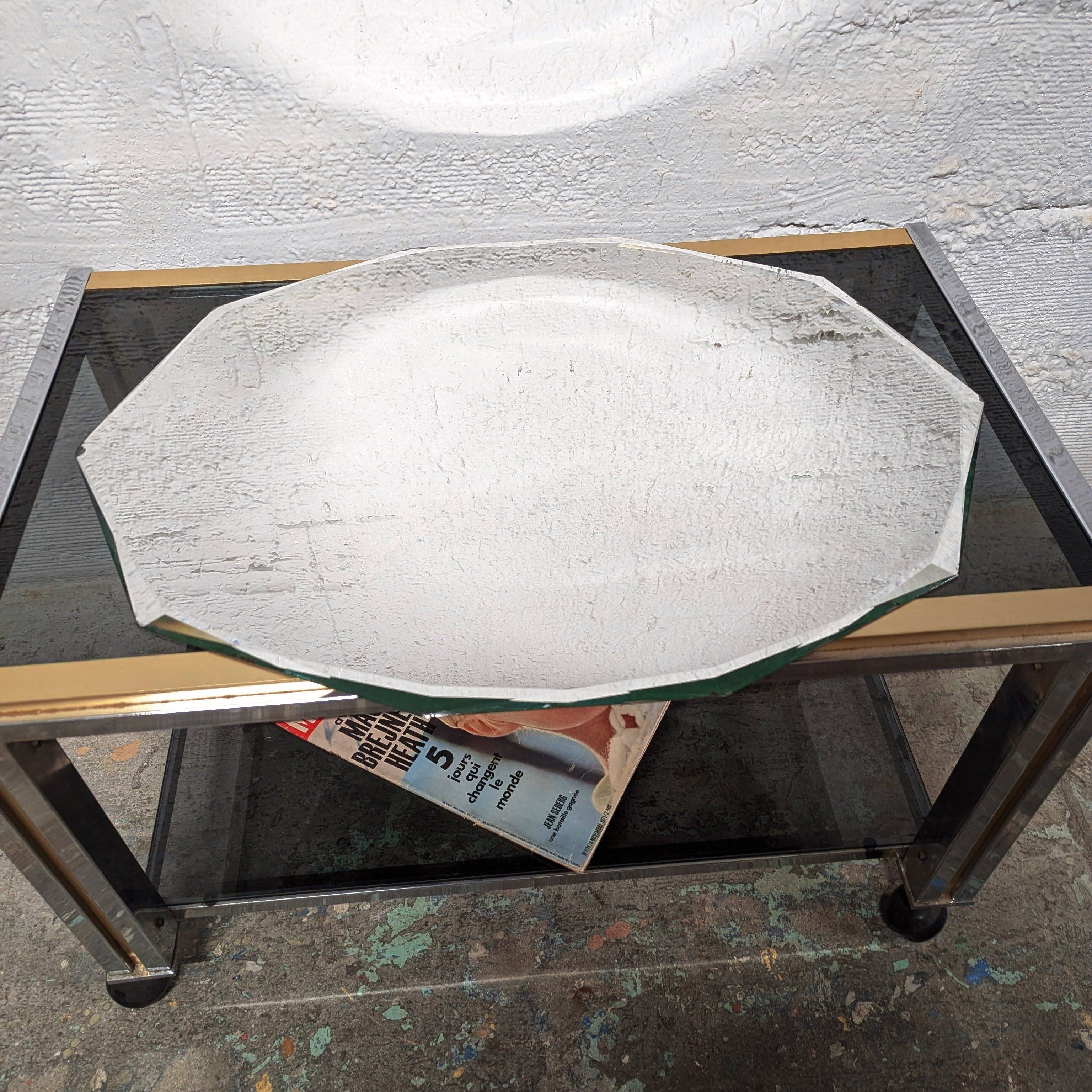 Decagonal beveled mirror
