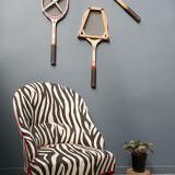 Fauteuil crapaud zèbre