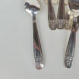 12 silver-plated soup spoons, Monaco Grand Prix model.