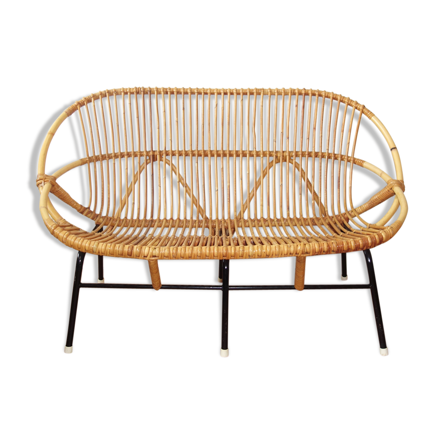Bench Rohe Noordwolde 50s Wicker