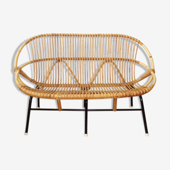 Bench Rohe Noordwolde 50s Wicker