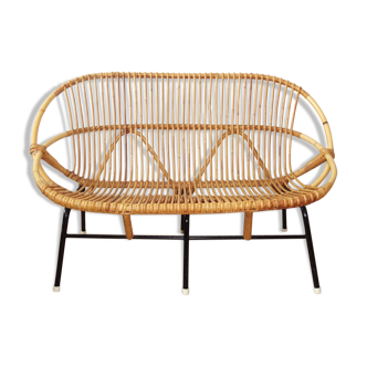 Bench Rohe Noordwolde 50s Wicker