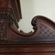 Upper part of an antique 19th-century dresser, Louis XV style.