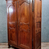 Louis XV period wardrobe in solid blond oak circa 1750
