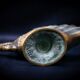 Bronze patinated pocket emptier with swan decoration by Max Le Verrier.