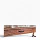 XL vintage solid wood dining table / farmhouse table